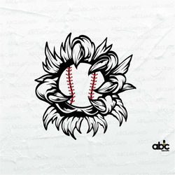 Claw Baseball Svg | Scratches Svg | Jurassic Park Svg | Dinosaur Svg | Eagle Baseball Svg | Ball Svg