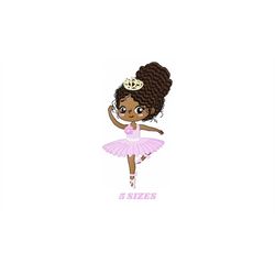 Ballerina embroidery designs - Ballet embroidery design machine embroidery pattern - instant download - Curly hair girl