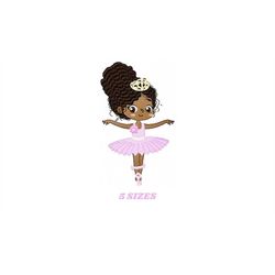 Ballerina embroidery designs - Ballet embroidery design machine embroidery pattern - instant download Curly hair girl em