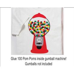gumball machine svg, add poms poms for a diy 100 days of school shirt,  100th day of school svg and sublimation files, 1