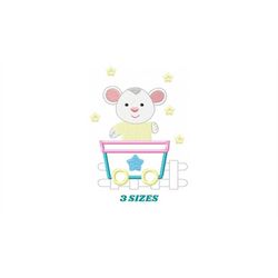 Mouse embroidery design - Rat embroidery designs machine embroidery pattern - Animal embroidery file - children embroide
