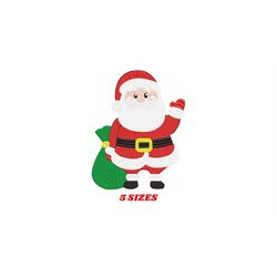 Xmas embroidery designs - Santa Claus embroidery design machine embroidery pattern - Christmas embroidery file - instant