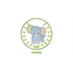 Elephant embroidery designs - Safari embroidery design machine embroidery pattern - Animal embroidery file - Elephant wi