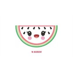 Watermelon embroidery designs - Fruit embroidery design machine embroidery pattern - Watermelon applique design - Kitche
