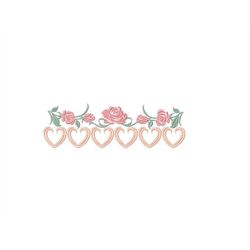 Roses embroidery designs - Monogram embroidery design machine embroidery pattern - Tea towel embroidery - floral flowers