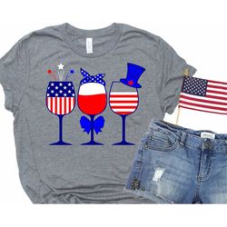 Patriotic Wine Glasses SVG, Red Wine and Blue Svg, Red Wine and Blue PNG, 4th of July SVG, 4th of July Drinking svg,Wome