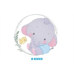 elephant embroidery designs - animal embroidery design machine embroidery pattern - baby boy embroidery file - kid embro