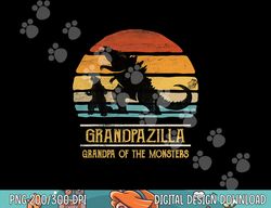 Grandpazilla Grandpa Of Monsters Retro Halloween Christmas  png,sublimation copy