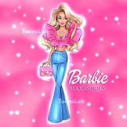Clothing Boutique Logo Barbie Boutique Logo Barbie Cartoon Logo Portrait Fashion Designer Logo Bags Boutique Logo Design