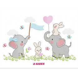 Elephant embroidery designs - Animal embroidery design machine embroidery pattern - Baby Boy embroidery file - kid embro