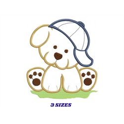 Dog embroidery designs - Baby boy embroidery design machine embroidery pattern - Puppy embroidery file - Dog applique de