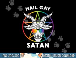 Hail Gay Satan Funny LGBT Devil Gay Ally Halloween Devil png, sublimation copy