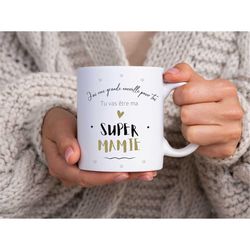 Mug Super Granny - Gift Granny - Gift Birth - Surprise Granny - Personalized Gift -