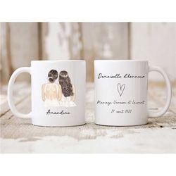 Mug bridesmaid personalized wedding - mug witness wedding - mug wedding