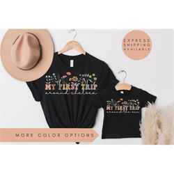 First Trip Around The Sun Daddy And Me Matching 1st Birthday Shirts, Father Daughter, First Birthday Shirts Girl, New Da