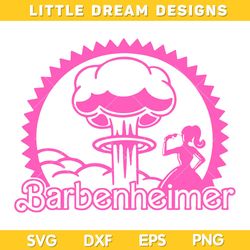 Barbenheimer 2023 SVG, Barbie Movie 2023 SVG, Come On Barbie Lets Go Party DXF SVG PNG EPS