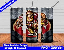 49ers Tumbler Design PNG, 20oz Skinny Tumbler Sublimation Template, Niners Tumbler Straight and Tapered Design,