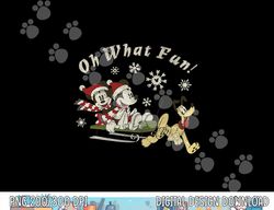 Disney Mickey Minnie And Pluto Oh What Fun Christmas Sled png, sublimation copy