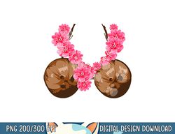 Hawaiian Coconut Bra Shirt Cool Halloween Flowery png, sublimation copy