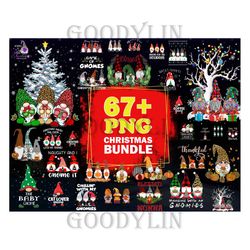67 Gnomes Christmas Png Bundle, Christmas Png, Gnomes Png, Xmas Sublimation