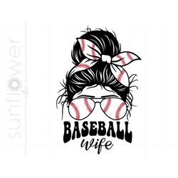 baseball wife svg | baseball messy bun svg cut files | baseball wife svg shirt printable cricut silhouette | baseball sv
