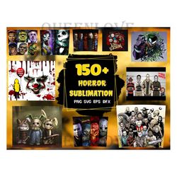 150 Horror Sublimation Svg, Halloween Svg, Horror Movie, Horror Sublimation, Horror Design, Horror Character, Chucky Svg