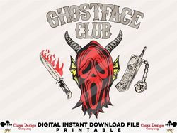 Scream Ghostface Horror Halloween PNG File , Digital Download , Transparent Background Image File , Horror Halloween PNG