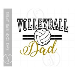 Volleyball Dad Svg Cut Files | Volleyball T-Shirt Downloads | Volleyball Dad T-Shirt Svg Cut Files Dxf Pdf Silhouette Ar
