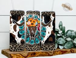 western tumbler wrap png, cowhide bull skull png, country music png, country cowgirl tumbler design, western tumbler wra
