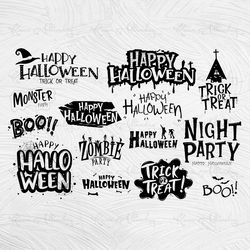 Halloween SVG Bundle, Halloween SVG, Witch SVG, Ghost Svg, Pumpkin Svg, Fall Svg, Thanksgiving Svg, Silhouette Vector, S