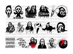 Scream svg, Ghost face svg, Scream You Hang up SVG, Scream ghost face no you hang up first SVG, halloween svg, witch svg