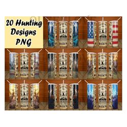 Hunting Bundle 20 design,Skinny Tumbler PNG, Straight/Tapered Template Hunting Tumbler PNG, Full Tumbler Wrap,Hunting P