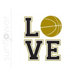 Love Basketball Svg Cut Files | Basketball Png T-Shirt Svg Downloads | Basketball T-Shirt Svg Vector Eps Dxf Pdf Love Sp