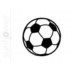 soccer ball svg | soccer ball clipart | soccer ball silhouette cut file | soccer ball svg jpg eps pdf png | soccer ball