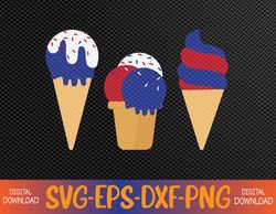 4th Of July Ice Pops Red White Blue American Flag Patriotic Svg, Eps, Png, Dxf, Digital Download