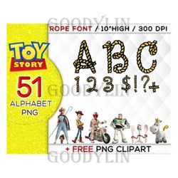 Toy Story Rope Font Alphabet Png, Toy Story Rope Png, Toy Story Png