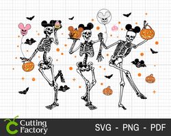 Happy Halloween Skeleton PNG, Halloween Skeleton Png, Halloween Png, Trick Or Treat Png, Spooky Skeleton Png, Spooky Vib