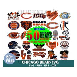 Chicago Bears SVG file, Bears Logo SVG Cricut files