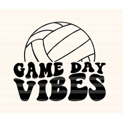 Game Day Vibes Volleyball Svg, Volleyball T-Shirt Svg, Volleyball Season Svg, Volleyball Mom Svg, Game Day Svg, Volleyba