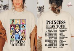 Princess Eras Tour T-Shirt, Eras MerchSvg, Princess ConcertSvg, Ariel Aurora Cinderella Eras TourSvg, Speak NowSvg