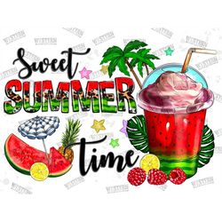 Sweet summer time png sublimation design download, summer png design, hello summer png, coffee summer - FetchEckman