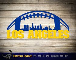 Los Angeles Football City Skyline for cutting - SVG, AI, PNG, Cricut and Silhouette Studio