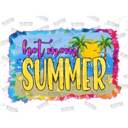 Hot Mom Summer Png, Hot Mom Summer Background Png Sublimation Design, Summer Waves Png, Beach Png, Summer Sublimation, S