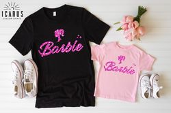 Doll Baby Girl Shirt, Glitter Effect Custom Birthday Girl Shirt, Birthday Party Shirt, Party Girls T-shirt, Birthday Cre