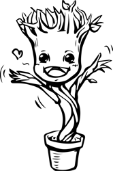 "Groot svg, baby groot svg for cricut, groot png, i am groot svg, groot sticker svg, groot clipart, groot layered files