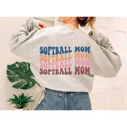 softball mom svg, softball svg, softball fan svg, softball life svg, softball dad svg, sports t-shirt svg, wavy stacked