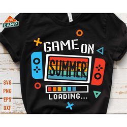 Game On Summer SVG, Summer Video Game Svg, Last day of school, Funny Gamer Quote Svg, End of School Svg, Boys Summer Vac