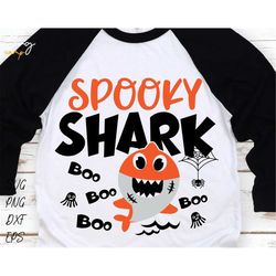 Spooky Shark Svg, Halloween shark Svg, Kids halloween Shirt, Trick or Treat Cut File, Funny Halloween Svg, Spooky Funny