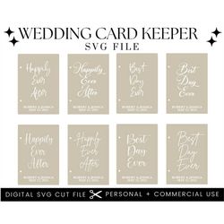 Wedding Card Keeper SVG File | Wedding Card Storage Svg File | Card Binder | Card Keeper Cut File | Wedding Photo Album