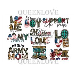 Love My Veteran Camo Bundle Png, Independence Day Png, 4th Of July 1776 Png, Mams Boy, Mama Boy Bundle, Proud Army Mom,